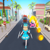 蓝色公主无尽奔跑(Princess Running_logo